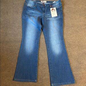 l.e.i. Ashley Low-Rise Bootcut Jeans Junior Women’s Size 15 Long Vintage NWT